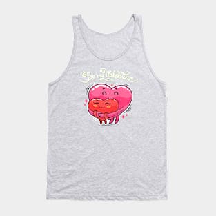 Hugging Valentine Hearts Tank Top